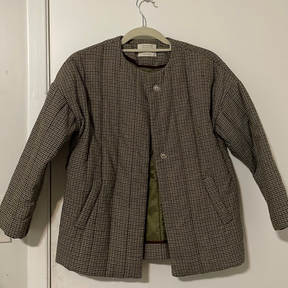 Zara Houndstooth Bomber jacket - Picture 1 of 3